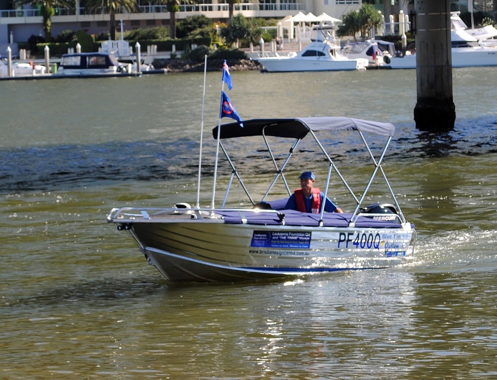 John trials his boat at Southport. © John Fels
